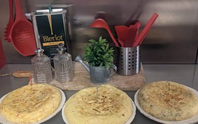 Tres tortillas ‘españolas’: con puerro, lomo y trufa